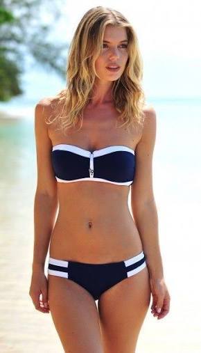 BLOCK PARTY SPLICED HIPSTER BIKINI PANTS